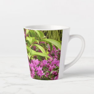 Tropical Lila Bougainvillea Floral Milchtasse