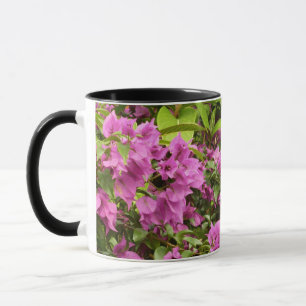 Tropical Lila Bougainvillea Floral Tasse