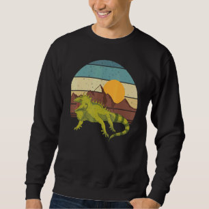 Tropical Lizard Animal Reptile Mountains Sunset Sweatshirt