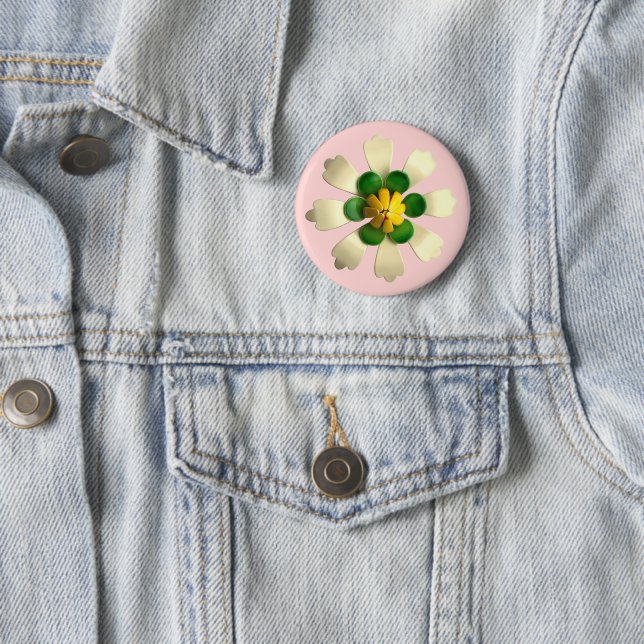 Tropical Lotus Blume Floral Spring Summer Garden Button (Beispiel)