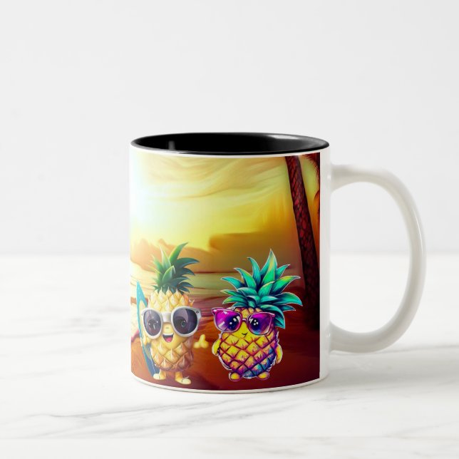TROPICAL LOVE AT DAWN ZWEIFARBIGE TASSE (Rechts)