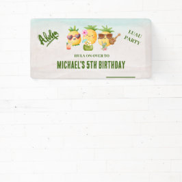 Tropical Luau Ananas Beach Geburtstag Banner
