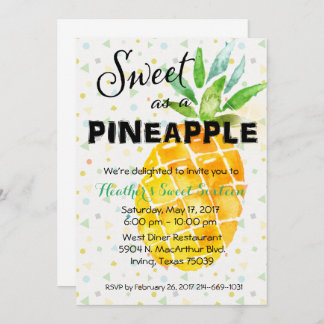 Tropical Luau Birthday Einladung Ananas