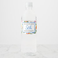 Tropical Luau Birthday Wasser Flaschen Etiketten