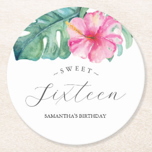 Tropical Luau Custom Untersetzer