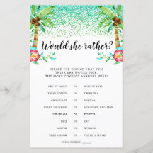 Tropical Luau Watercolor würde sie eher spielen