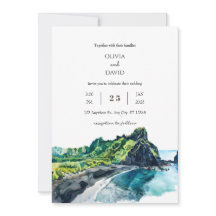 Tropical Lush Greenery Island View Beach Hochzeit