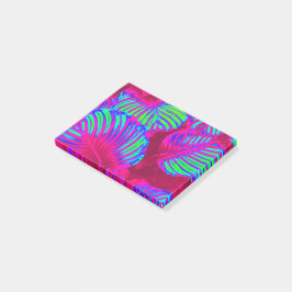 Tropical Lush Magenta Blätter Post-it Klebezettel