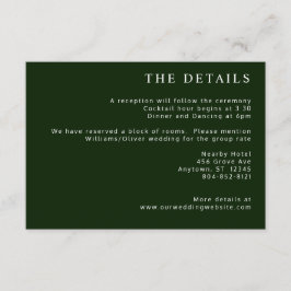 Tropical Magnolia White Green Red Begleitkarte