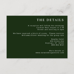 Tropical Magnolia White Green Red Begleitkarte