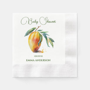 Tropical Mango Babydusche Serviette