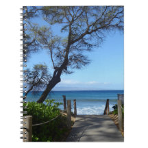 Tropical Maui Beachwalk Foto Spiral Notebook
