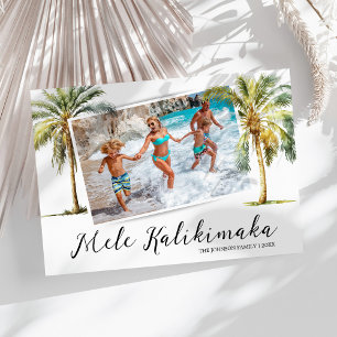 Tropical Mele Kalikimaka Weihnachtsgebäck Foto Feiertagskarte