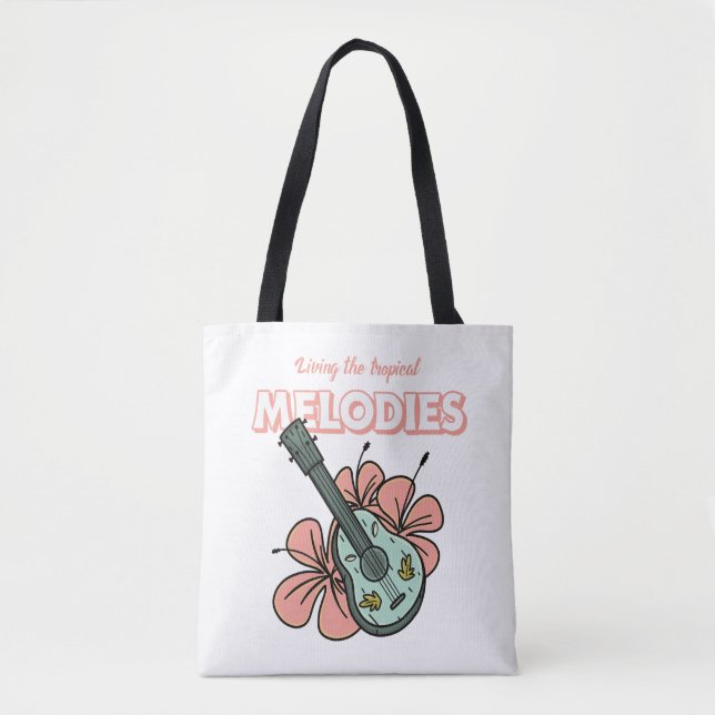 Tropical Melodies Ukulele Floral Art (Vorderseite)