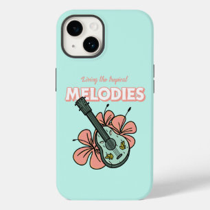 Tropical Melodies Ukulele Floral Art Case-Mate iPhone 14 Hülle