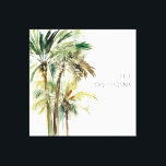 Tropical Modern Palm Trees Leinwanddruck<br><div class="desc">Dieses Kunstdesign besticht durch eine Gruppe von schönen tropischen,  üppig grünen und braunen Palmen,  die auf einem einfachen,  sauberen,  weißen Hintergrund stehen. Ideal für einen Strandliebhaber oder ein Strandhaus. Personalisieren Sie es mit Ihrem Familiennamen. Erstellt von der einfachen Farmhouse Press.</div>