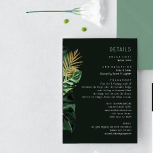 Tropical moderne Palm Blätter staubige grüne Umgeb Begleitkarte