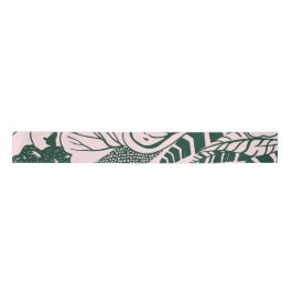 Tropical Modernism Floral Ribbon 03 Satinband