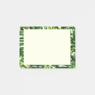 Tropical Monstera Blätter - Grünflächen Post-it Klebezettel