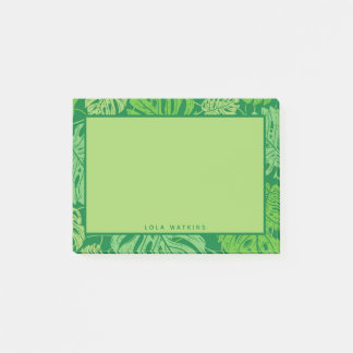 Tropical Monstera Blätter Post-it Klebezettel