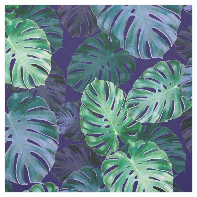 Tropical Monstera Blätter Stoff (Muster)