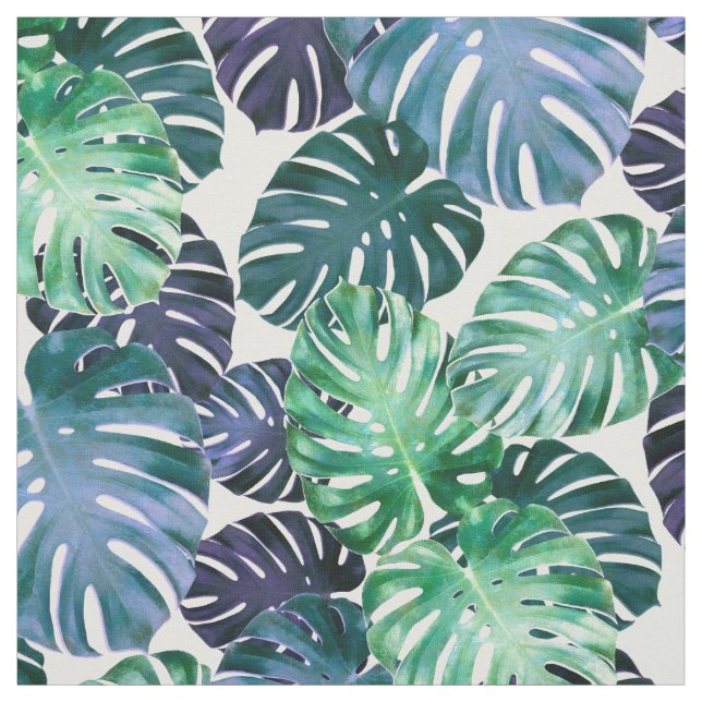 Tropical Monstera Blätter Stoff (Muster)