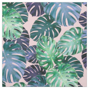 Tropical Monstera Blätter Stoff