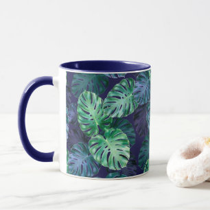 Tropical Monstera Blätter Tasse