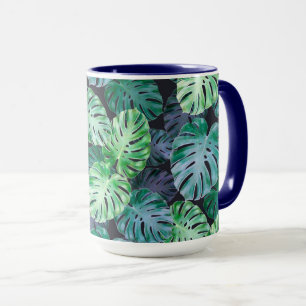 Tropical Monstera Blätter Tasse