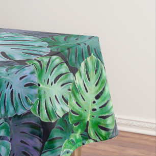 Tropical Monstera Blätter Tischdecke