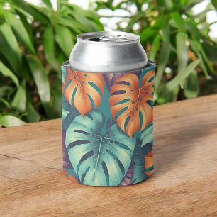 Tropical Monstera Bold Floral & Palm in Grün Dosenkühler