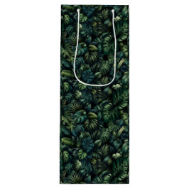 Tropical Monstera Botanical Green Jungle  Geschenktüte Für Weinflaschen