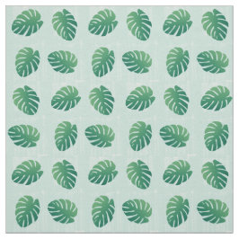 Tropical Monstera Green Leaf Muster Fabric Stoff