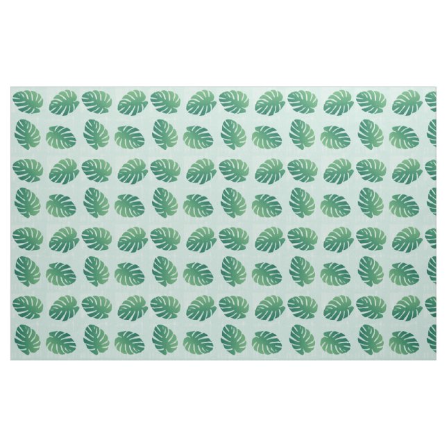 Tropical Monstera Green Leaf Muster Fabric Stoff (Yard (91,4 cm))