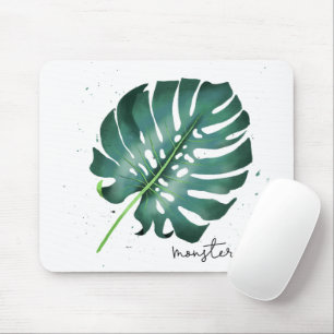 Tropical Monstera Houseplant Mousepad