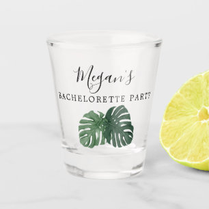 Tropical Monstera Junggeselinnen-Abschied Shot Gla Schnapsglas