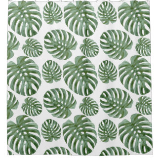 Tropical Monstera Leaf Bädervorhang Duschvorhang