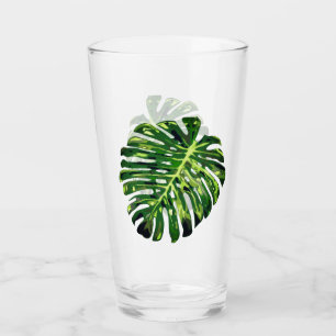 Tropical Monstera Leaf - Exotic Glas