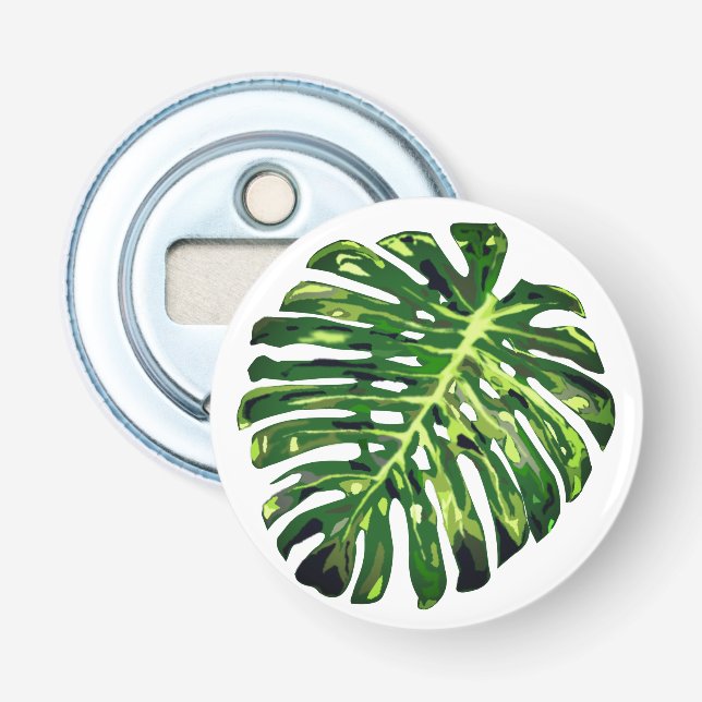 Tropical Monstera Leaf Flaschenöffner (Vorderseite)