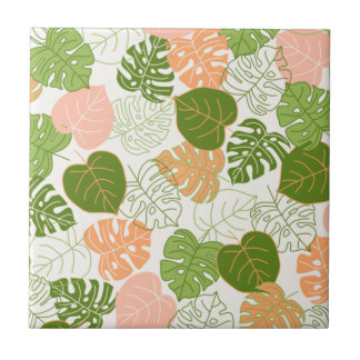 Tropical Monstera Leaf Fliese
