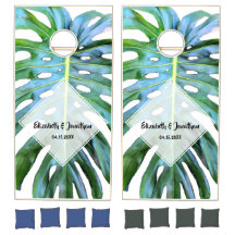 Tropical Monstera Leaf Greenerity Wedding