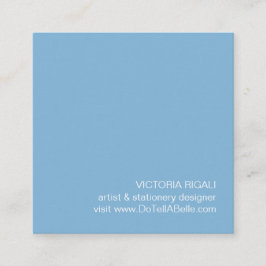 Tropical Monstera Leaf Quadratische Visitenkarte