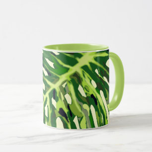 Tropical Monstera Leaf Tasse