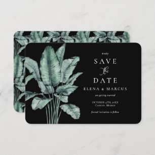 Tropical Monstera Save the Date