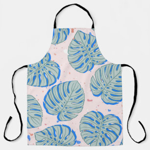 Tropical Monstera: Terrazzo Vintages Muster Schürze