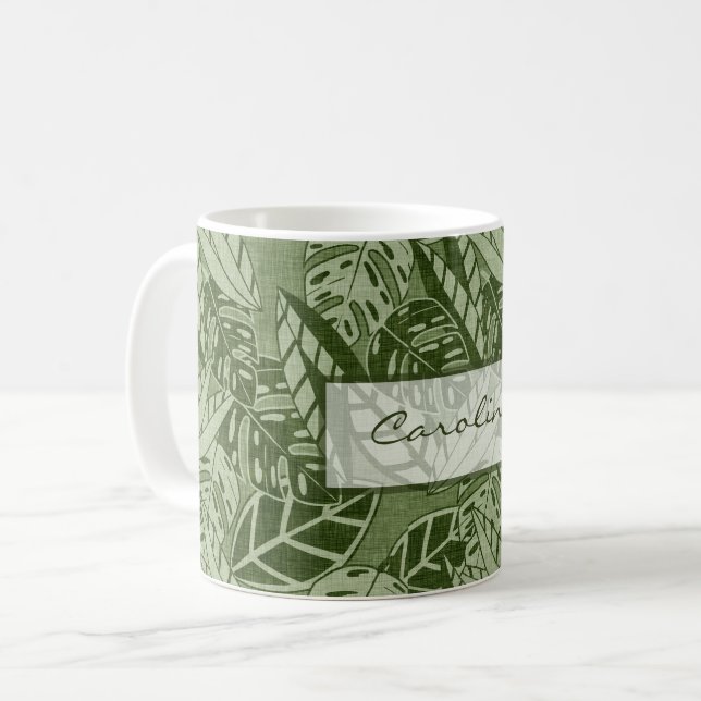 Tropical mug with your name kaffeetasse (Vorderseite Links)