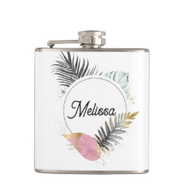 Tropical Name Flask Flachmann