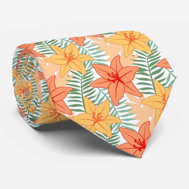 Tropical Neck Tie Krawatte (Gerollt)