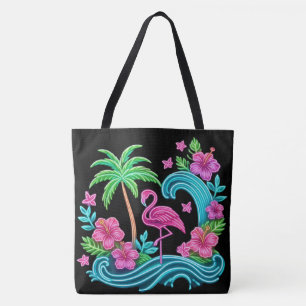 Tropical Neon Flamingo
