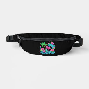 Tropical Neon Flamingo Bauchtasche
